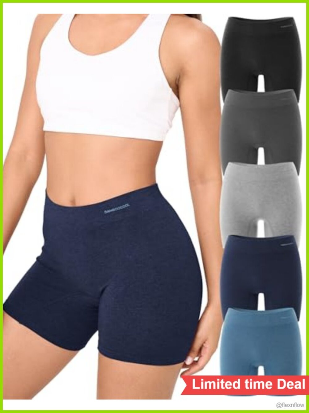 Seamless Bamboo Boyshort Underwear Anti Chafing Boxer Briefs Panties